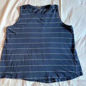 Calia Striped Navy Sleeveless Top